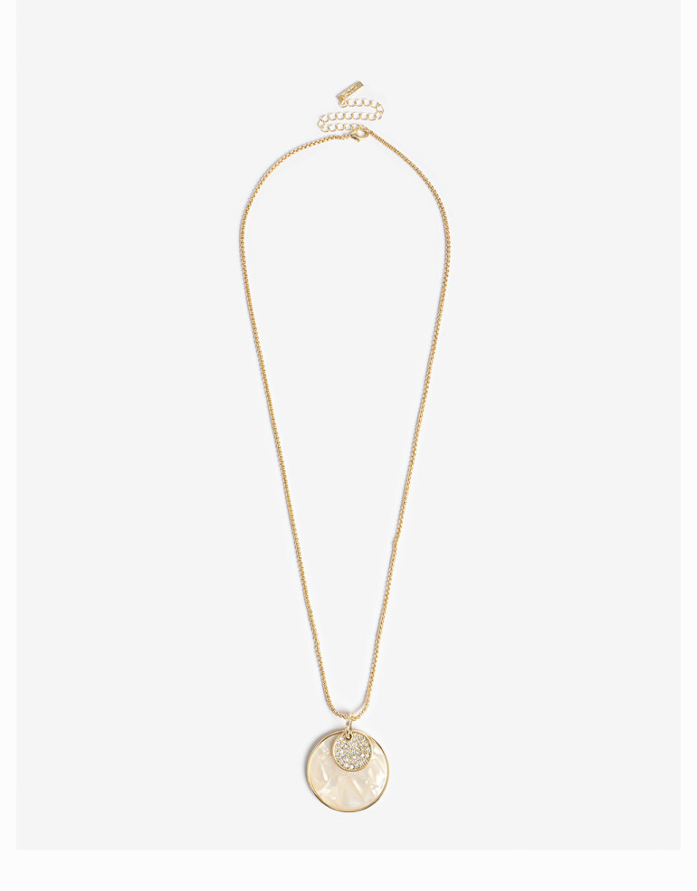Collares Largos Day To Night Collar Largo Chapón Desmontable - Dorado