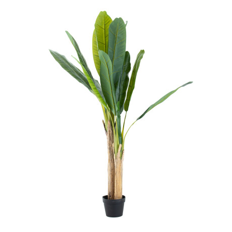 PLÁTANO DECORATIVO ARTIFICIAL VERDE EN MACETA