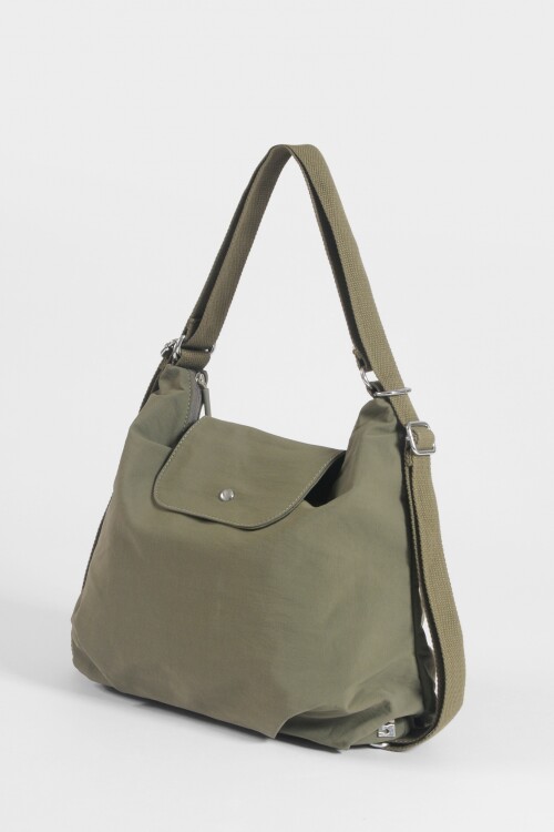 Hobo mochila de tela verde