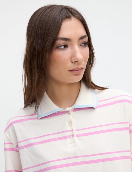 Remera polo Georgina Off white