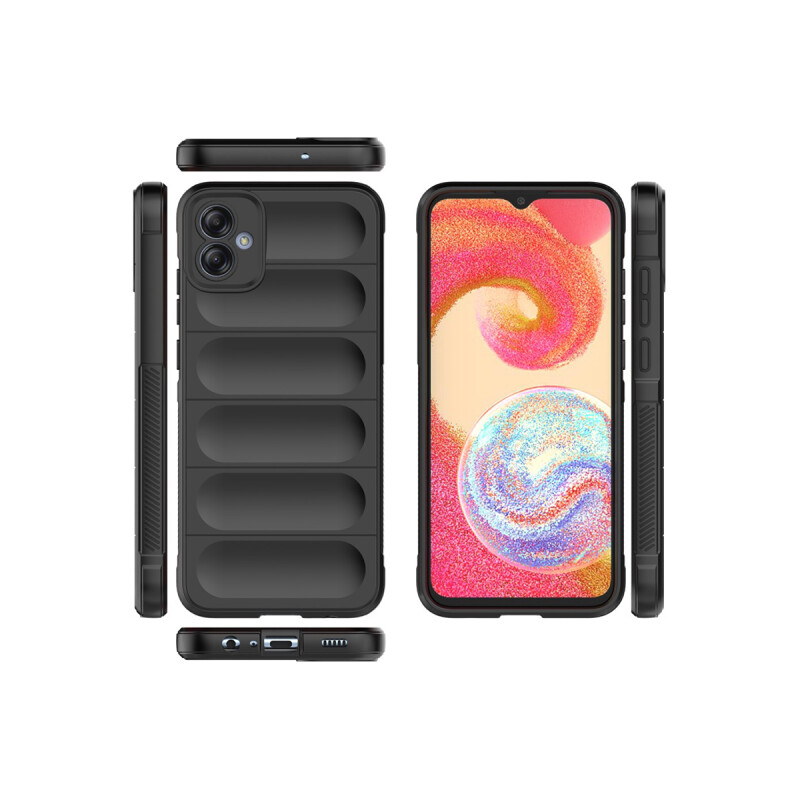 Protector Samsung Galaxy A04E engomado con textura color negro Protector Samsung Galaxy A04e Engomado Con Textura Color Negro