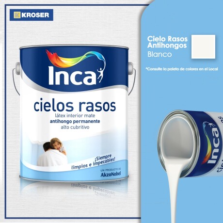 CIELOS RASOS ANTIHONGOS BLANCO 4L INCA ++ N/a