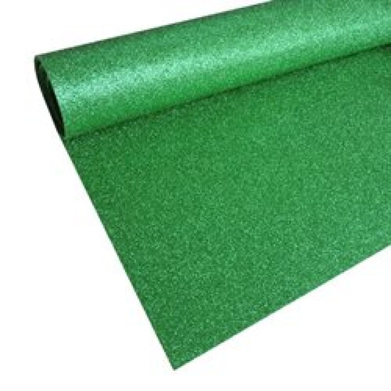Goma Eva Con Brillantina Verde 40x60 cm #Goma Eva Con Brillantina Verde 40x60 cm