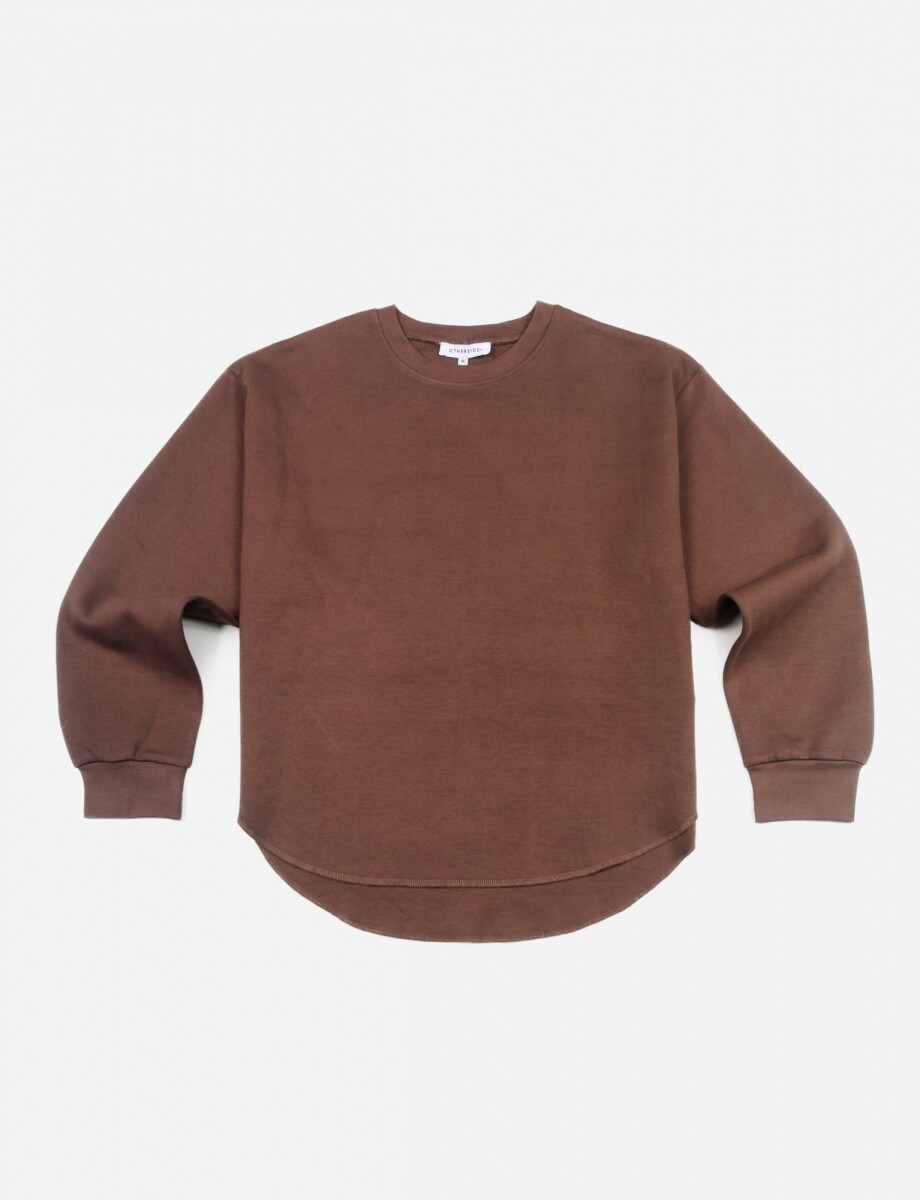 Sweatshirt básico - MARRON 