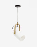 Lámpara de techo Reisy de cristal glaseado Ø14 cm Lámpara de techo Reisy de cristal glaseado Ø14 cm