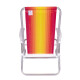 Silla reclinable 4 posiciones aluminio NARANJA