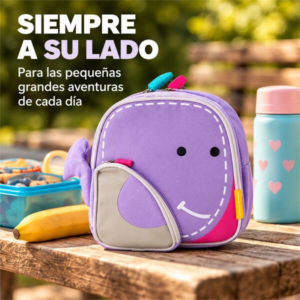 Mochila Infantil Térmica Marcus & Marcus Para Comida Violeta 1