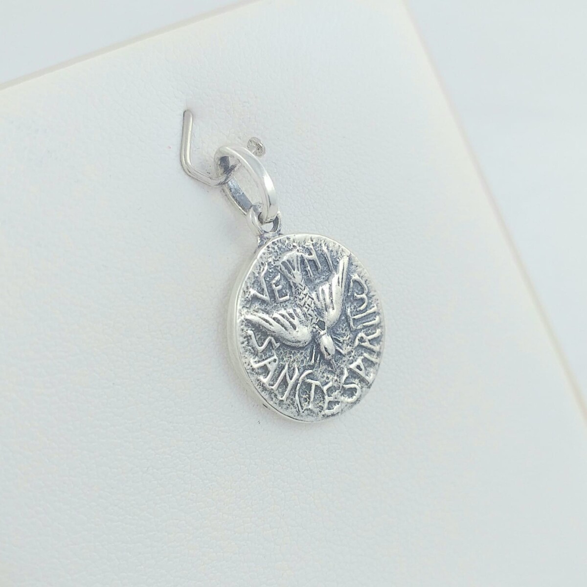 Medalla de plata 925, Espíritu Santo de 26 mm. 