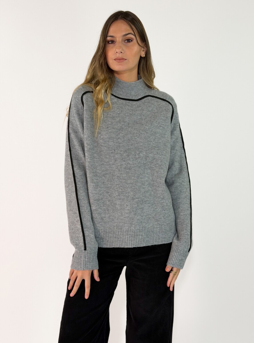SWEATER INDO - GRIS 