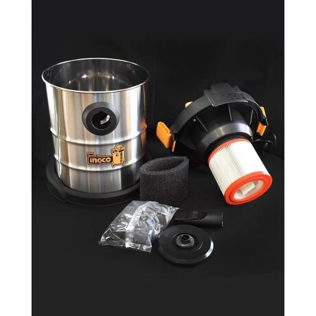 Aspiradora húmedo/seco Ingco 800W 12Lts con accesorios Plateado