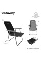 Silla Plegable de Camping Discovery Gris