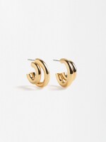 Aros Efecto Doble dorado