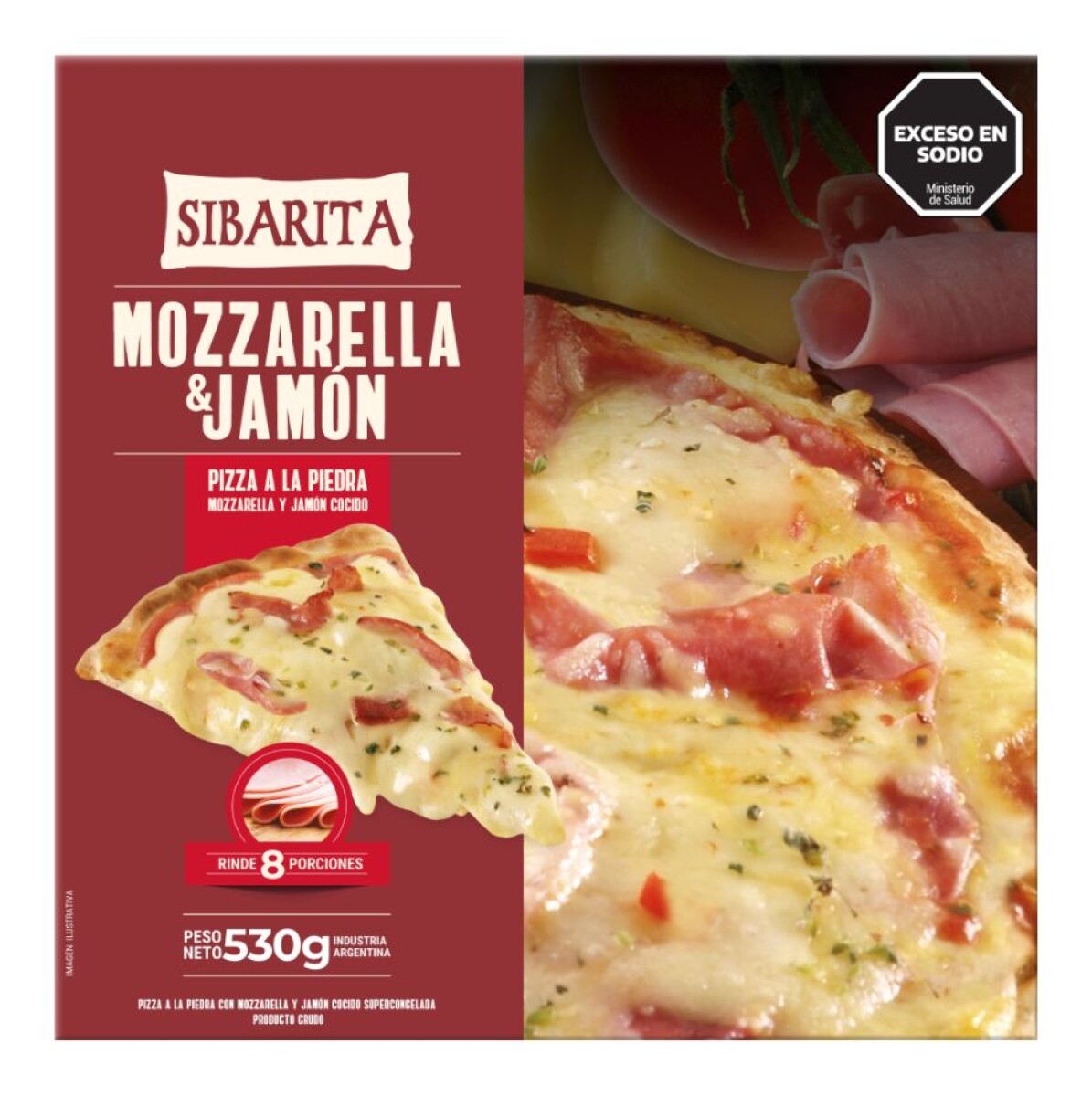 PIZZA SIBARITA JAMON Y MUZA 