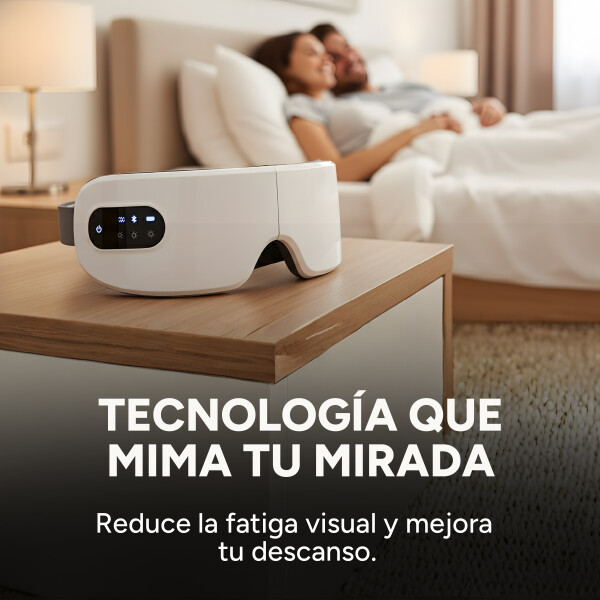 Masajeador Corporal Ojos Dolor Cabeza 3 Modos Uso Recargable Color Blanco