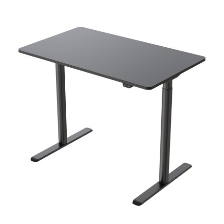 ESCRITORIO REGULABLE METAL-Y-MDF NEGRO ET157