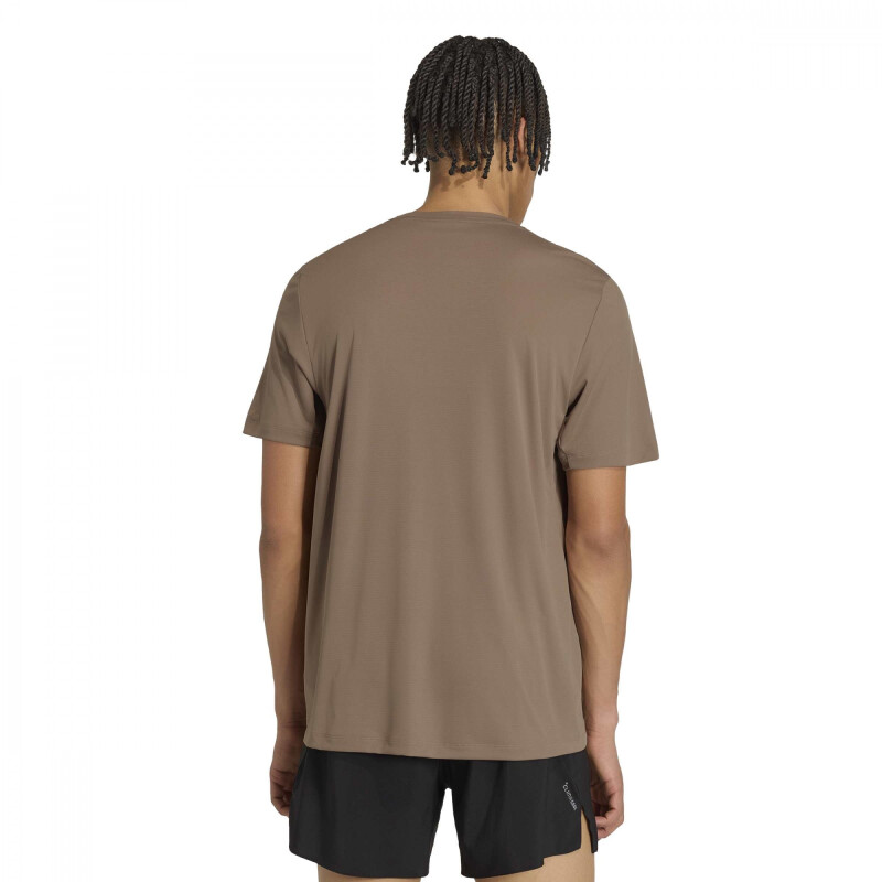 Remera Adidas Run Ess Tee M hombre KF5311 Kaki
