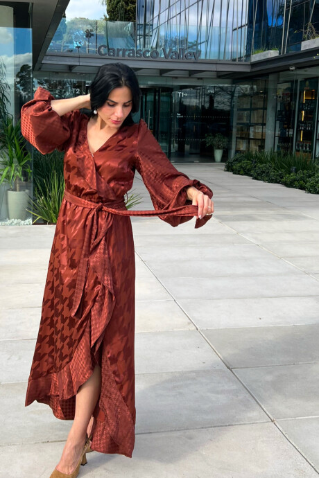 Vestido Nantes Marron ocre