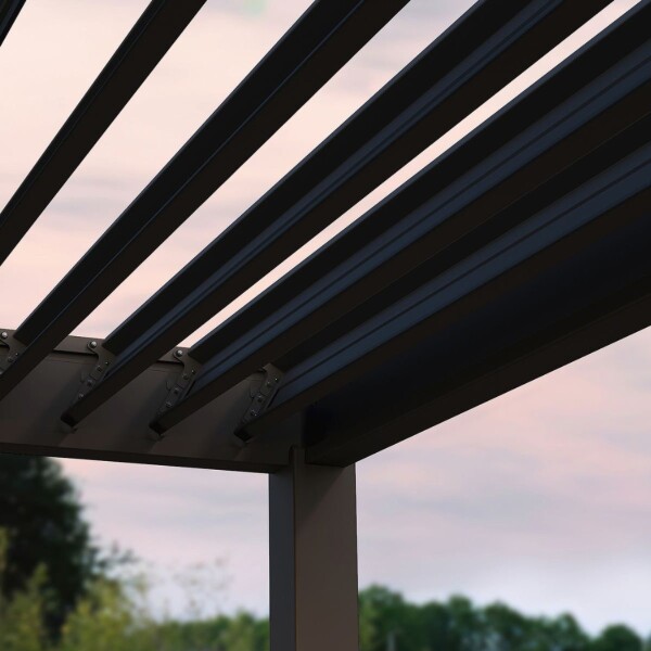 Pergola Moderna Aluminio Regulable 3x3 Desague Incl Patio AX Pergola Moderna Aluminio Regulable 3x3 Desague Incl Patio AX