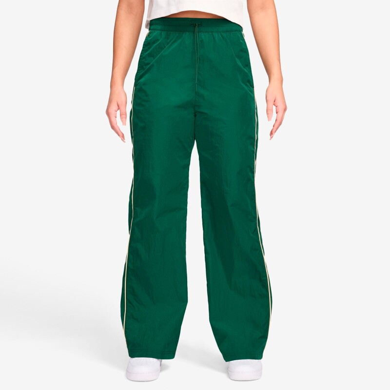 Pantalón Largo Nike Sportswear Windruner High-Rise de Mujer Verde