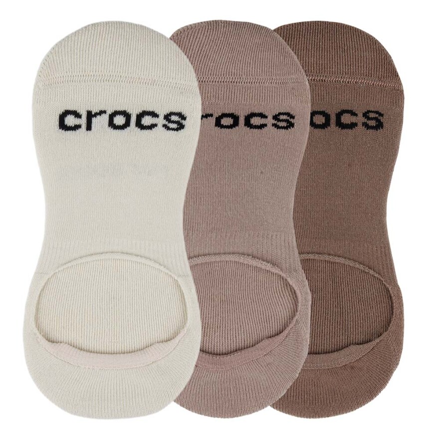 Medias Crocs Wide Mouth Hidden Liner (Random Feed) Unisex Bone
