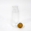 FRASCO DE VIDRIO C/TAPA CORCHO 9X27CM Unica