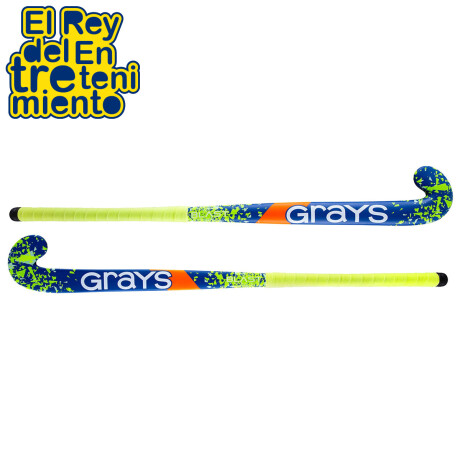 Palo Hockey Grays Profesional Reforzado Fibra Ultra Blast - Azul/Verde - 34