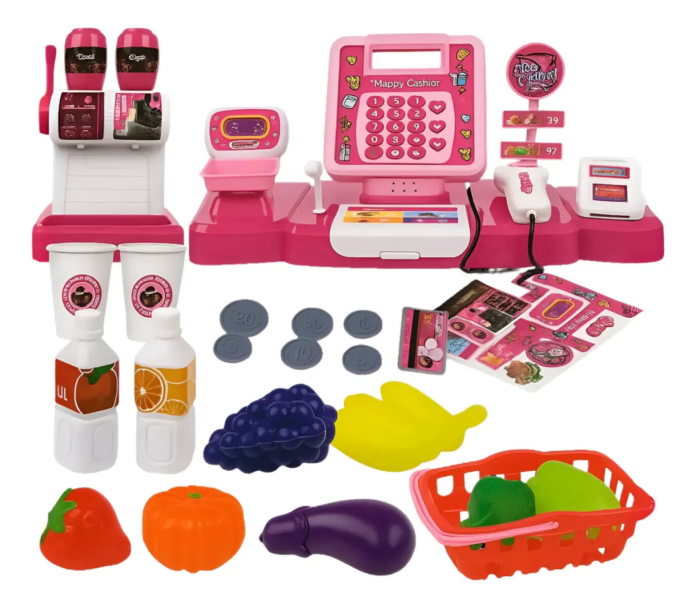 Caja Registradora Infantil Con Sonido Y Accesorios 