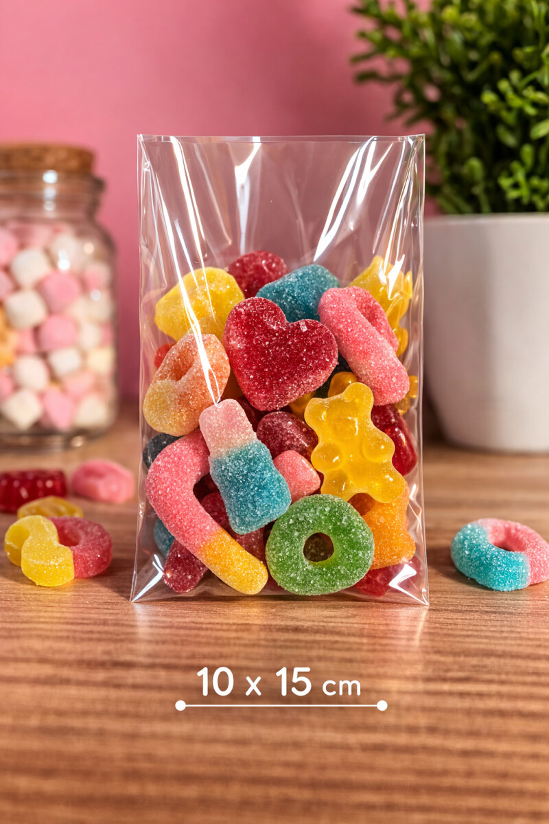 Bolsas de nylon 10x15 cm - 50 unidades 