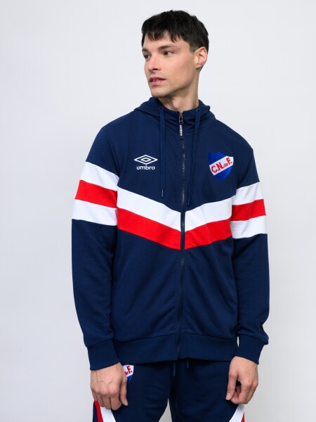 CAMPERA CREW Nacional Hombre Azul Marino, Rojo, Blanco