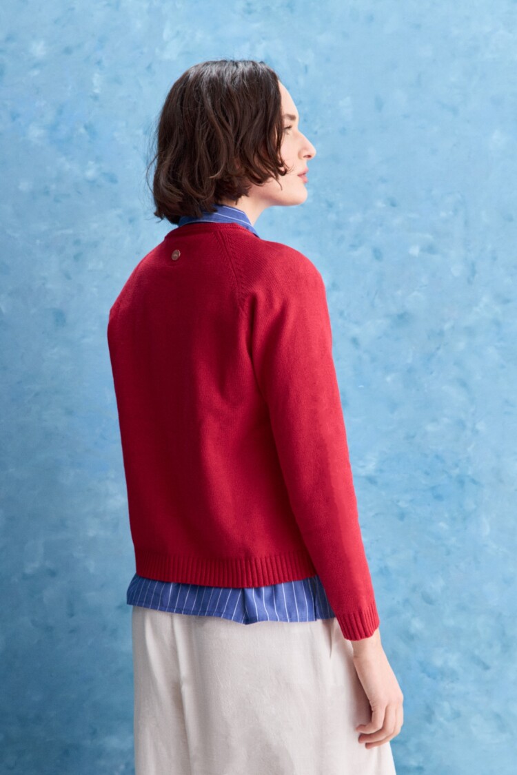 CARDIGAN ORIA Rojo