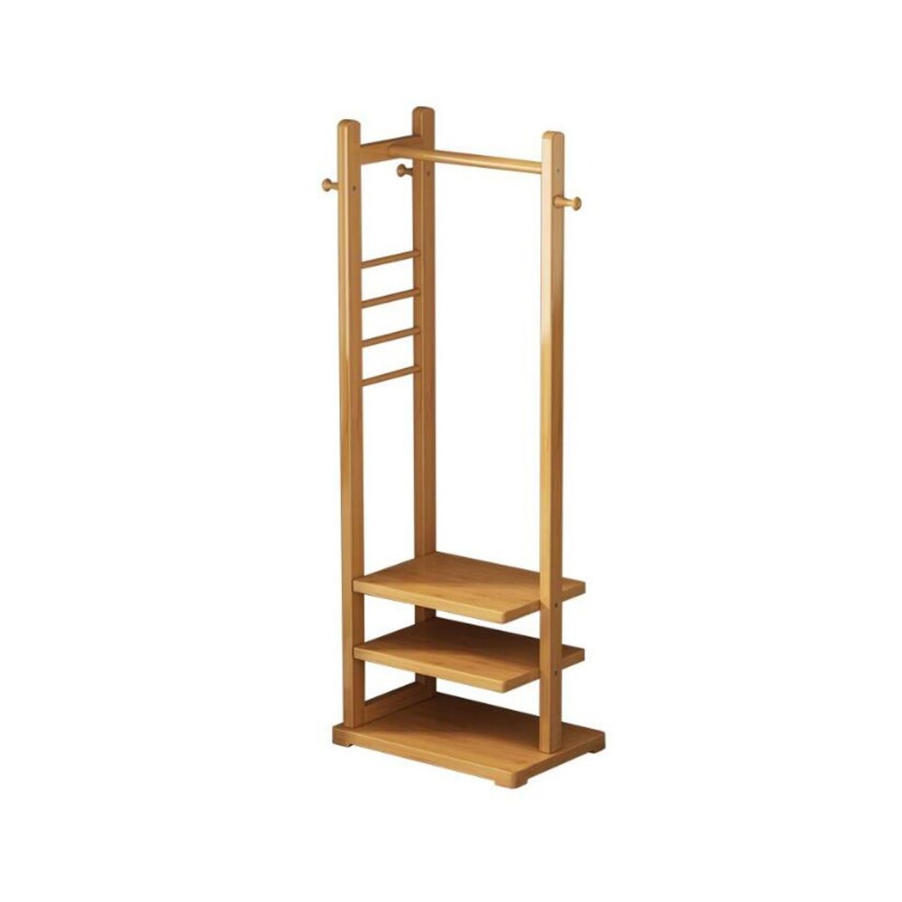 PERCHERO RECIBIDOR MADERA NATURAL-BEIGE