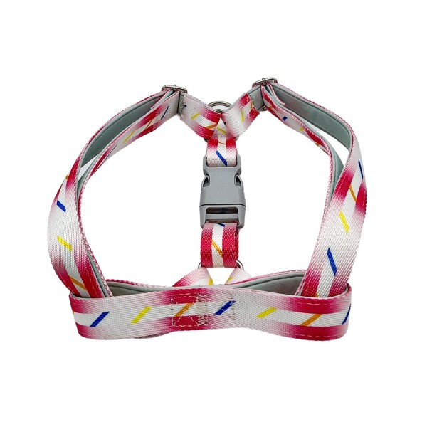 Arnes Correa Pretal Perro Mascota Ajustable Grande Variante Color Rosa