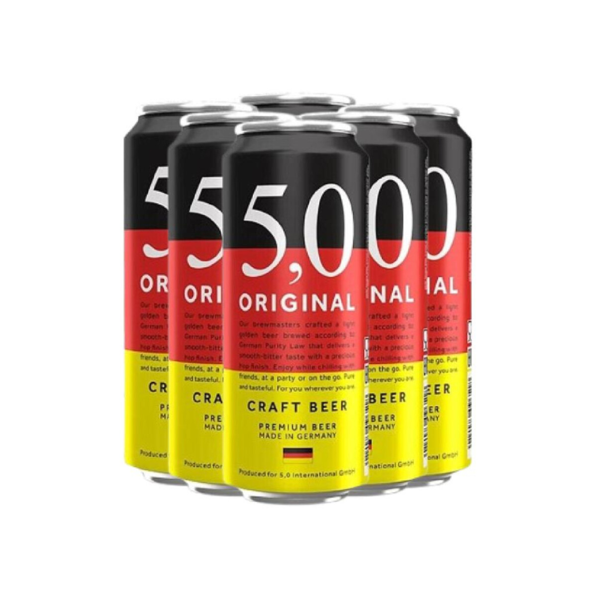 Cerveza Alemana 5,0 24 unidades - 500 ml 