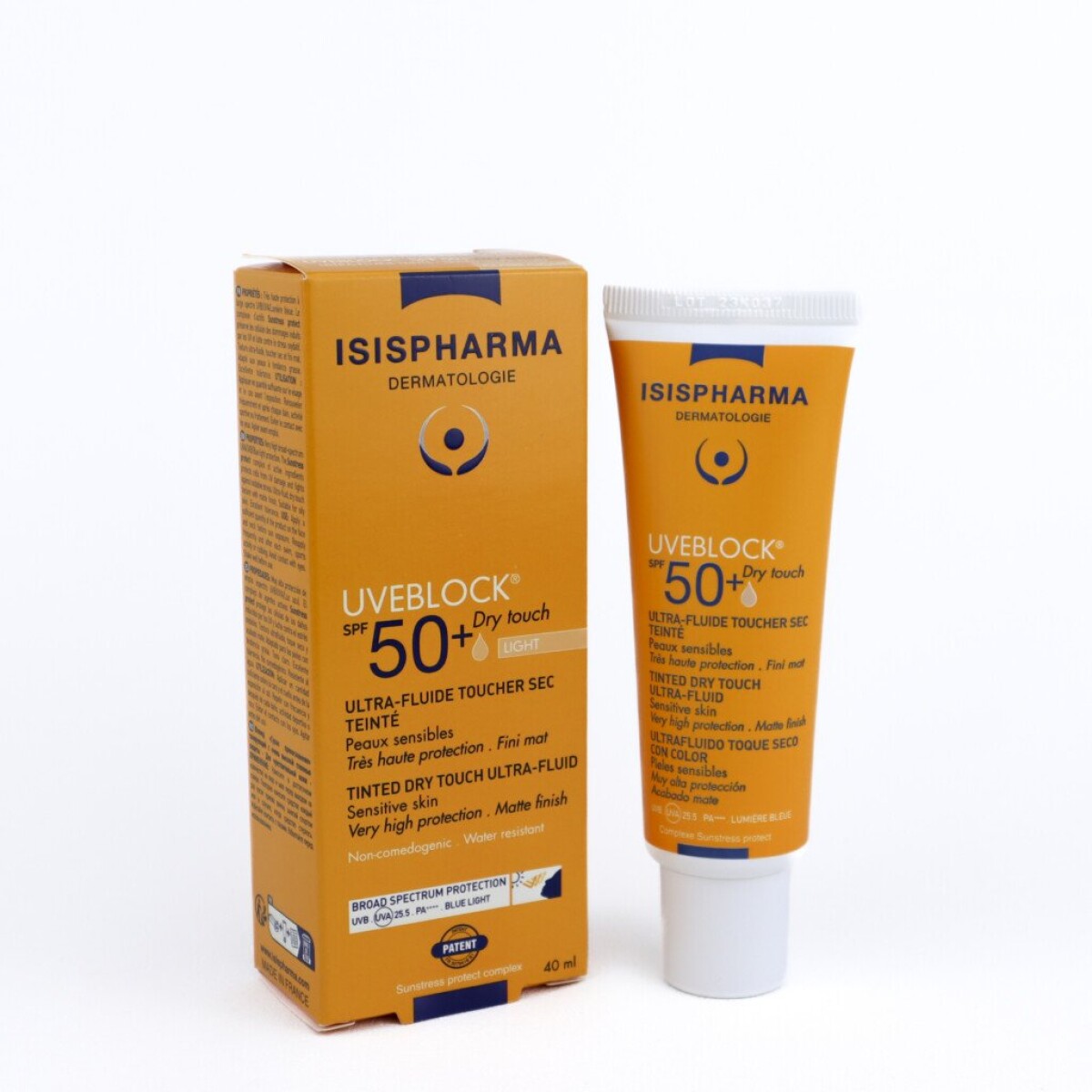 Protector Solar ISIS Uveblock SPF 50+ Dry Touch 40ml – Protección Alta con Acabado Mate 