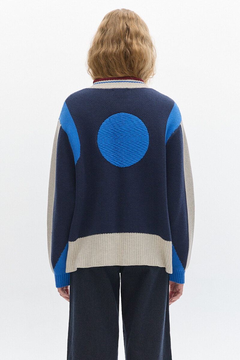 Campera Tejida Alaska Azul