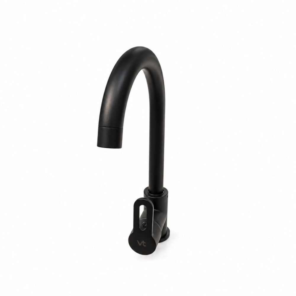 Grifería de Cocina Monocomando de Mesada Noar Pico Alto Negro Mate Grifería De Cocina Monocomando De Mesada Noar Pico Alto Negro Mate