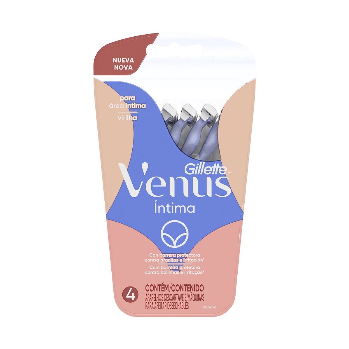 Afeitadora Venus Intima Descartable 4 Uds. 