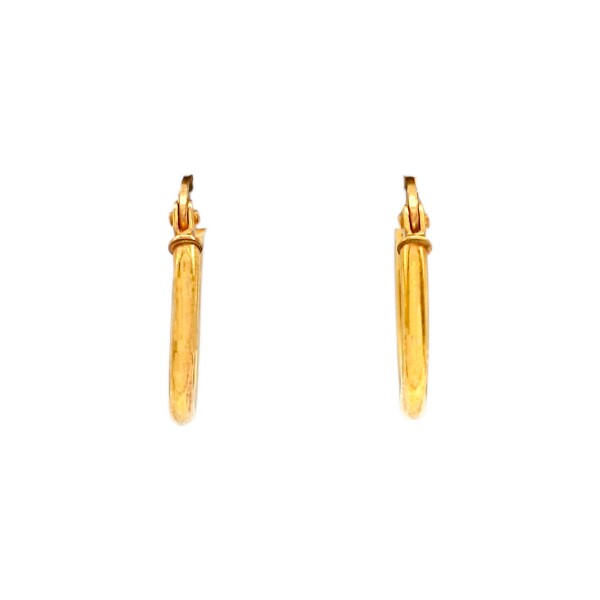 Caravanas aros de oro finos- Oro bajo - Sin piedra- CA8253 sinpiedra