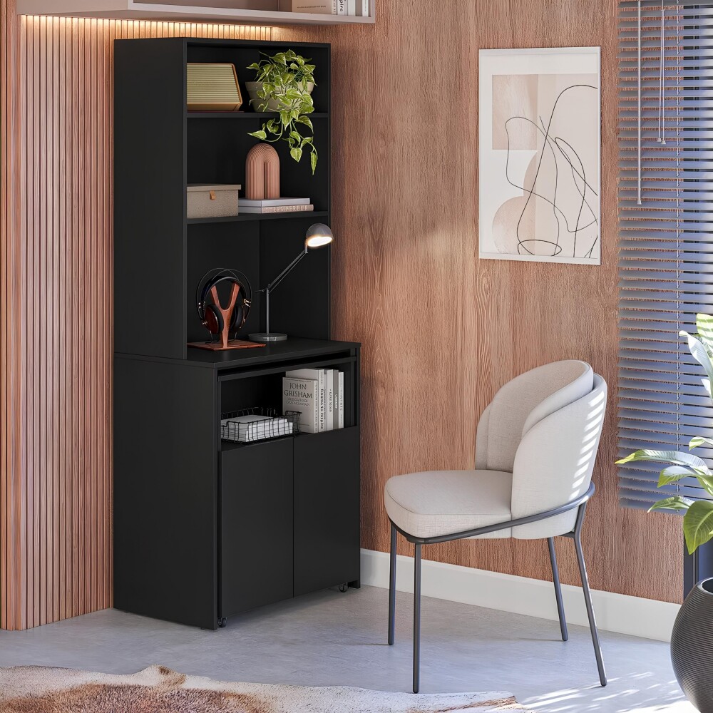 Escritorio Repisa Multifunción Duo Negro