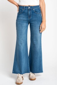 Jean Flared Wide Leg Denim