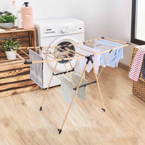 TENDER PLEGABLE DE ACERO Y MADERA DE BAMBÚ TENDER PLEGABLE DE ACERO Y MADERA DE BAMBÚ