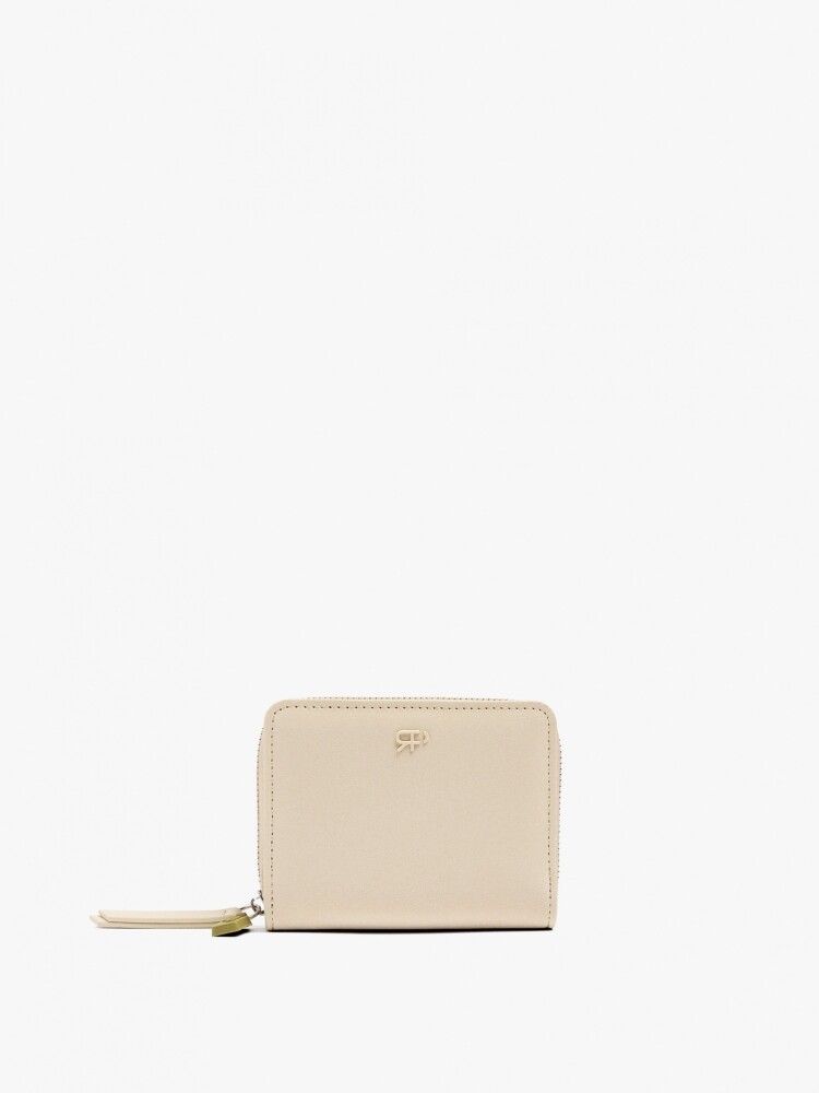 Cartera Básico Con Textura Suave beige