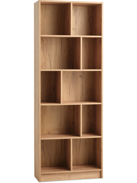 Librería MOSBJERG 10 estantes color roble Librería MOSBJERG 10 estantes color roble