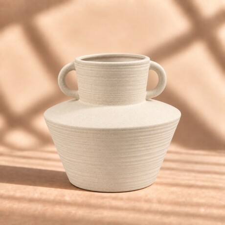 Jarrón de Cerámica Decorativo - Altura 18cm x Ø 20cm Jarrón de Cerámica Decorativo - Altura 18cm x Ø 20cm