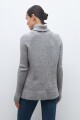 Polerón buclé gris melange