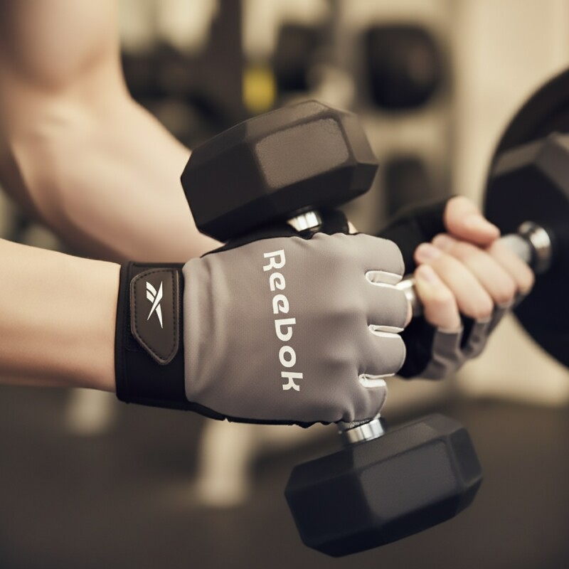 Guantes De Entrenamiento Fitness Reebok Gris