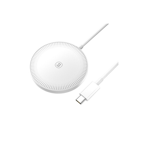 Base de carga inalámbrica 15W color blanco Base De Carga Inalámbrica 15w Color Blanco