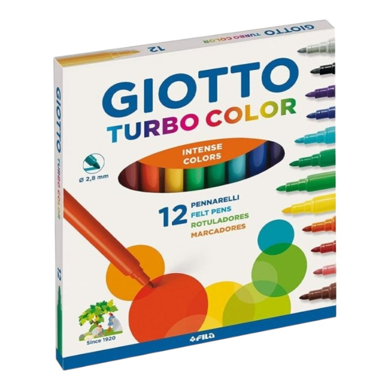 Marcadores Giotto Turbo Color x12 Marcadores Giotto Turbo Color x12