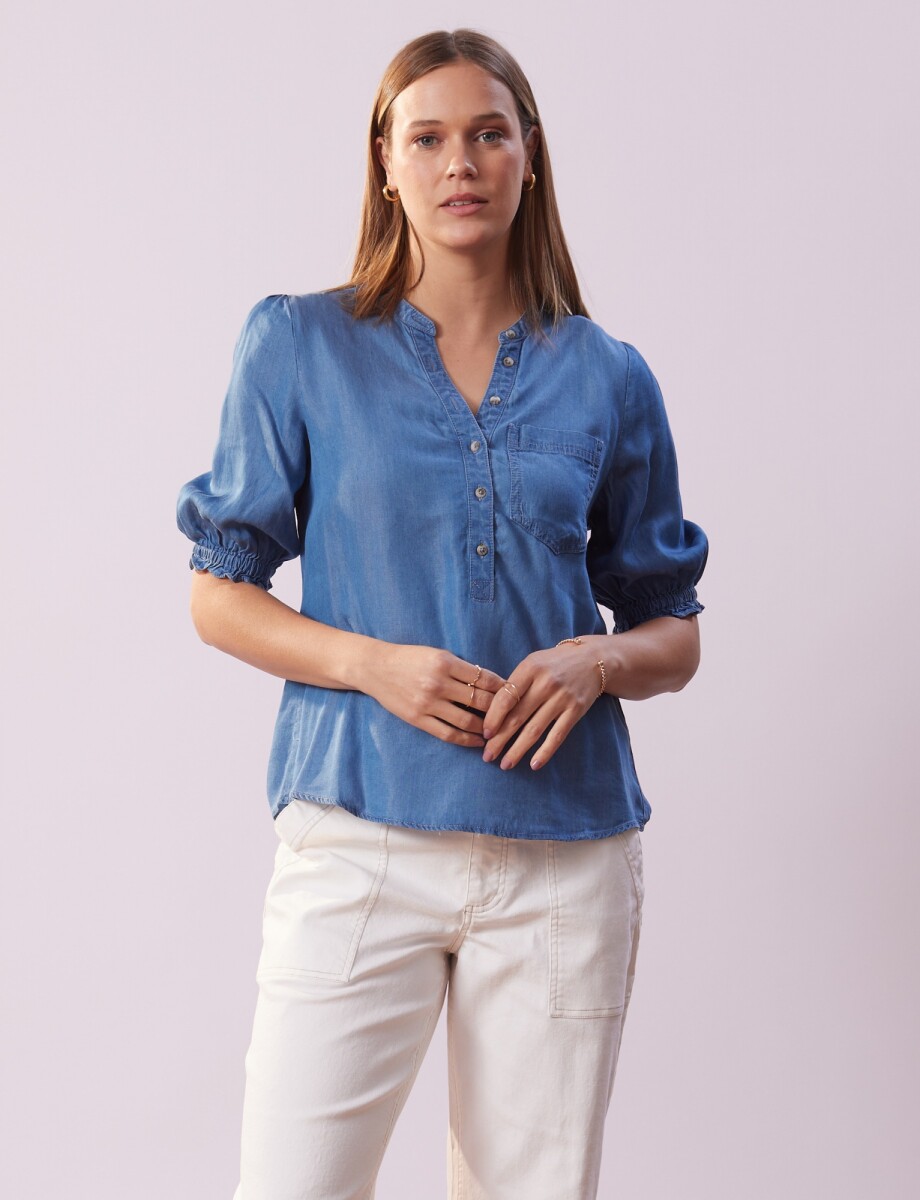 Blusa Lyocell - Jean 