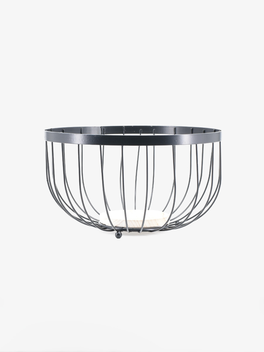 FRUTERO BASE DE MADERA - NEGRO 